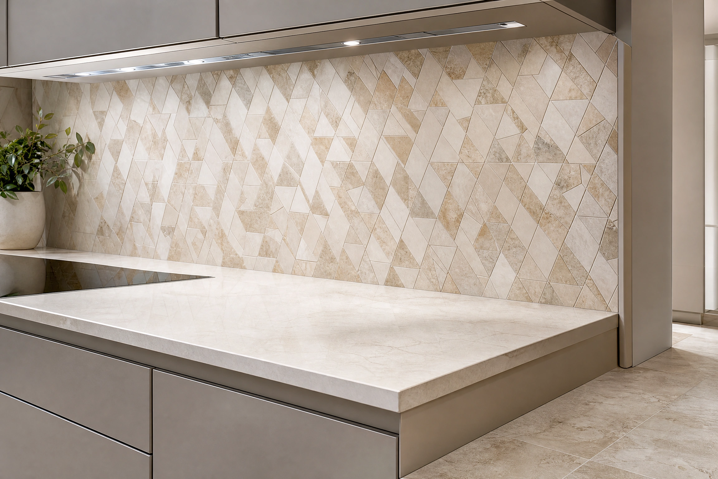 Mosaic kitchen backsplash
