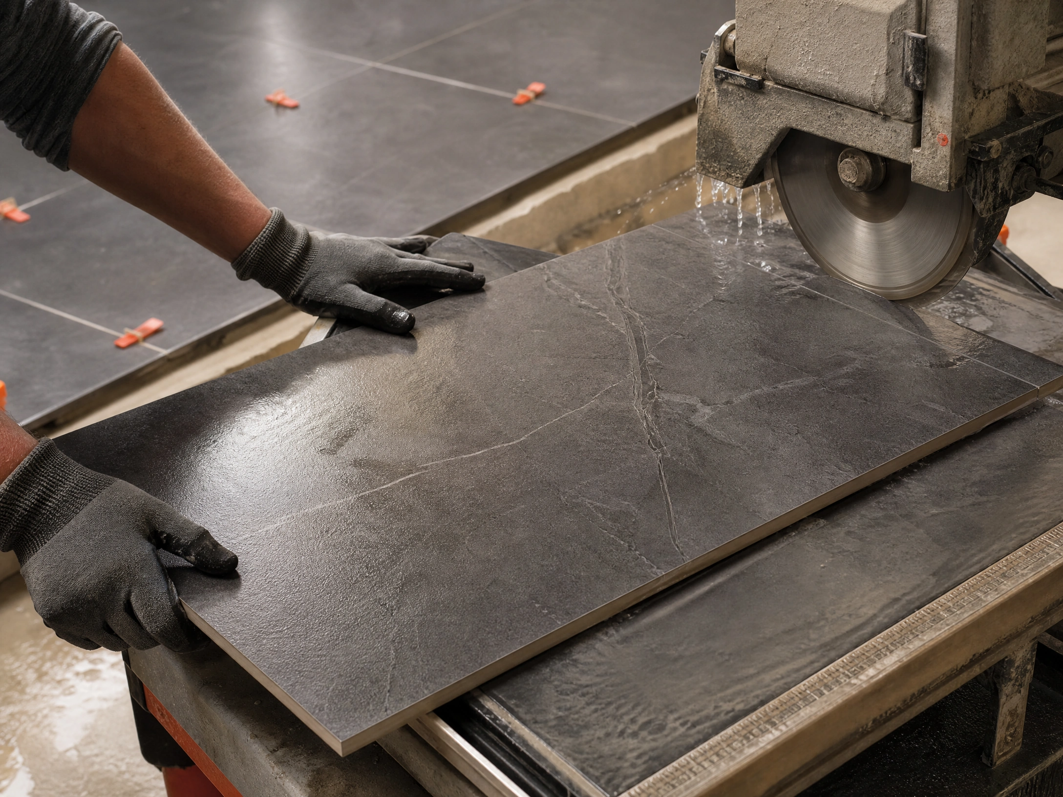 Precision tile cutting